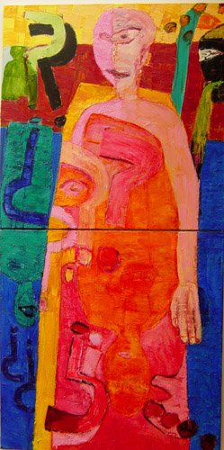  Reckoning, oil on canvas 700 x 1400mm 